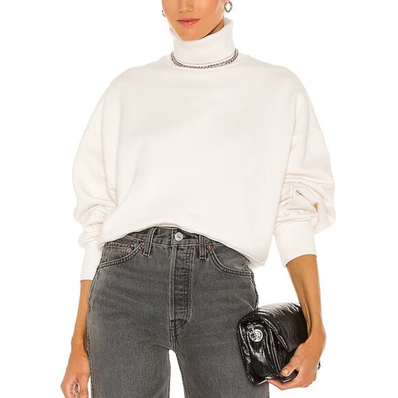 Anine Bing White Turtleneck Sweater - Picture 1 of 8